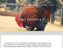 Tablet Screenshot of fancyfeatherstx.org